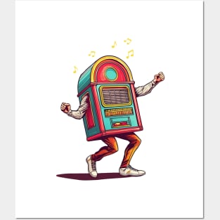 Dancing Jukebox Man 2 Posters and Art